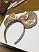 WLFY Mouse Ears Headbands for Women, Mouse Ears for Girls， Supply Adults Women Girls Photo Accessory(Champagne)