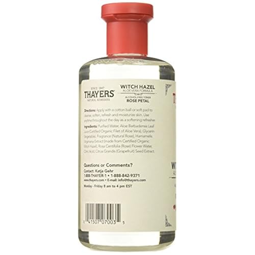 Thayers Alcohol-free Rose Petal Witch Hazel with Aloe Vera, 12 oz Beauty & Personal Care, Skin Care, Face, Toners & Astringents