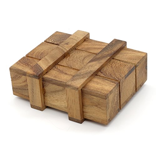 BSIRI The Magic Box Money Gift Puzzle Brain Teaser Wood Box
