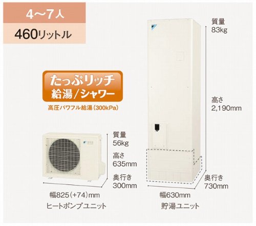 ダイキン エコキュート L型 パワフルシャワー フルオート 一般地 460l Eq46lfv 取扱説明書 レビュー記事 トリセツ
