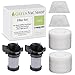 GreenVacShop Replacement Filter Set Made for Shark ION Flex DuoClean X30 X40 F60 F80 IF200 IF201 IF205 IF251 IF252 IF281 IF282 IF285 UF280 IC205 IR70 IR100 IR101, 2Foam 2Felt 2Hepa XPREMF100 XPSTMF100