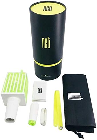 Portable LED NCT Kpop Stick Lamp Hiphop Lightstick Official Concert Lamp fluorescent stick aid rod Official(black & green)