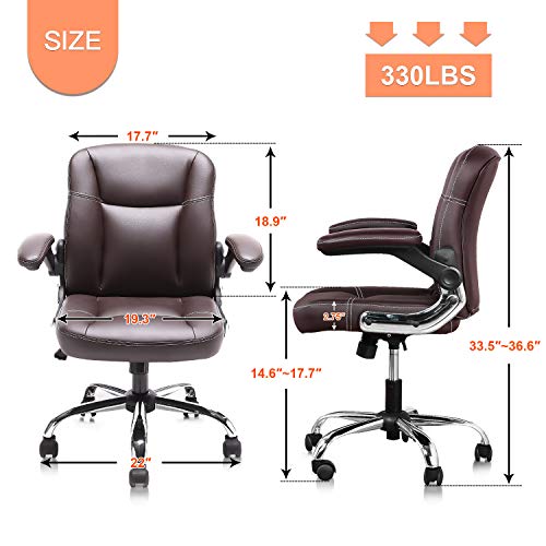 Myka's Ergonomic Leather Executive Office Chair High Back Computer