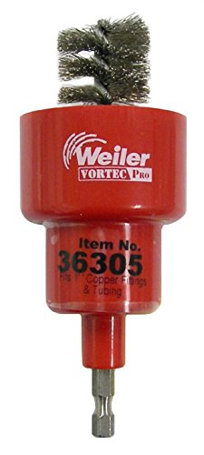Weiler 36305 Vortec Pro Retail Pack 1" Turbo Tube Brush, Made in the USA (Pack…