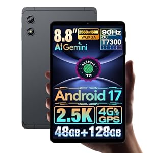 Android 17 タブレット TECLAST T60Mini タブレット8.8インチ 2560×1600 T7300 8コア 4G LTE GPS
