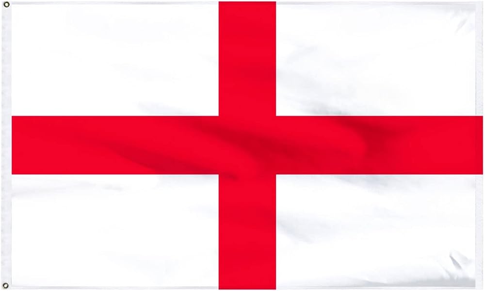 HYX England Flag 5ft x 3ft St George’s Cross with Brass Eyelets Polyester
