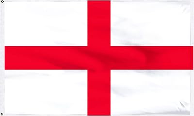 HYX England Flag 5ft x 3ft St George’s Cross with Brass Eyelets Polyester