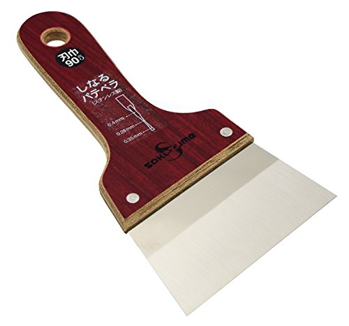 坂爪製作所 SSしなるパテベラ 0.4ミリ厚 №3 ステンレス製 90mm 刃巾商品画像