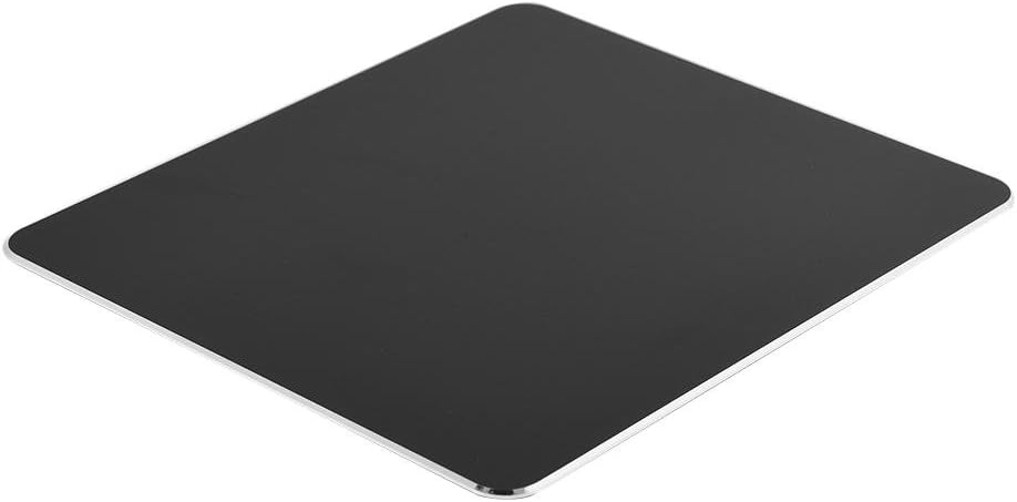 Tonysa Aluminum Alloy Non-slip Gaming Mouse Pad Mat Double Sided Accurate Control Mousepad for PC(Black) - Image 4