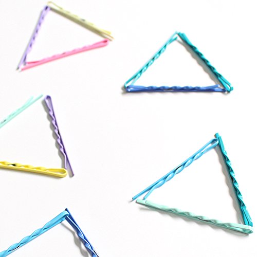 SUPOW Hair Clip Bobby Pin Cute Girls Headwear Edge Clip Clamps, Hairpin Hair Accessories, Colorful and Simple, 2" Set of 20 Multicolor
