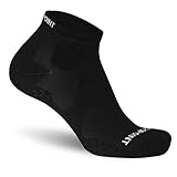 Zero Point - Compression Ankle Sock (20-30 mmHg) for Men and Women- Prevent swelling, reduce soreness and support plantar fasciitis (Black)