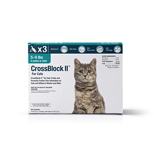 VetOne: CrossBlock II Kills & Prevents Fleas on Cats & Kittens - Pack of 3 Ensures 3 Months of Protection
