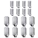 Adhesive Hooks,Heavy Duty Wall Hooks Stainless Steel Ultra Strong Waterproof Hanger for Keys, Towel, Coat, Bags, Robe, Home, Kitchen, Bathroom - 16 Pack