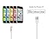 Apple MFI Certified, Liger® Apple Certified Lightning to USB Sync & Charge Cable Made for iPhone 6, 6S, 6 plus (3.4 Feet), for iPad (5th Generation) (White)
