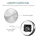 YESURPRISE 3D Frameless Wall Clock Modern Mute Large Mirror Surface DIY Room Home Office Decorations - Silver