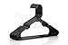 Neaties Plastic Hangers 50 Pack (60 Count) – Made in The USA – 6lb Capacity Standard Clothes Hangers with Notches and Reinforced Edges for Dresses, Lingerie, Shirts, Pants, and Jackets – Black