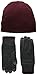 Nautica Men's Reversible Beanie and Tech Glove Set