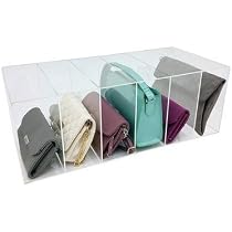 clear plastic purse organizer