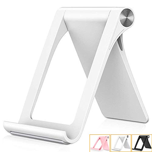 Cell Phone Stand Holder Desk Dock Compatible Phone X 8 7 6 Plus XS XR Max 6S 5,Pad Mini Pro Air, Samsung Galaxy S10 S9 S8 S7 Edge Plus S6, Adjustable Smartphone Holder for Desktop Foldable - Thumbnail 7