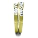 His Hers Couples Rings Set 14K Gold Plated Small Round CZ Engagement Ring set Mens Matching Band