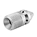 Sewer Jetter Nozzle Stainless Steel SS304 Drain Cleaning Nozzle Sewer Jetter Nozzle with 8 Backward Holes for Pressure Washer 3/8'' BSP Male Thread