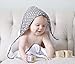 Premium Bamboo Baby Hooded Towel, Extra Soft and Large 35x35, Hypoallergenic, Sized for Toddler, Boys, Girls, Polka Dot