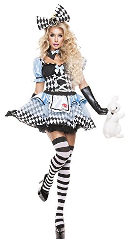 American Trend Women's Halloween Psychedelic Alice Cosplay Costume Set