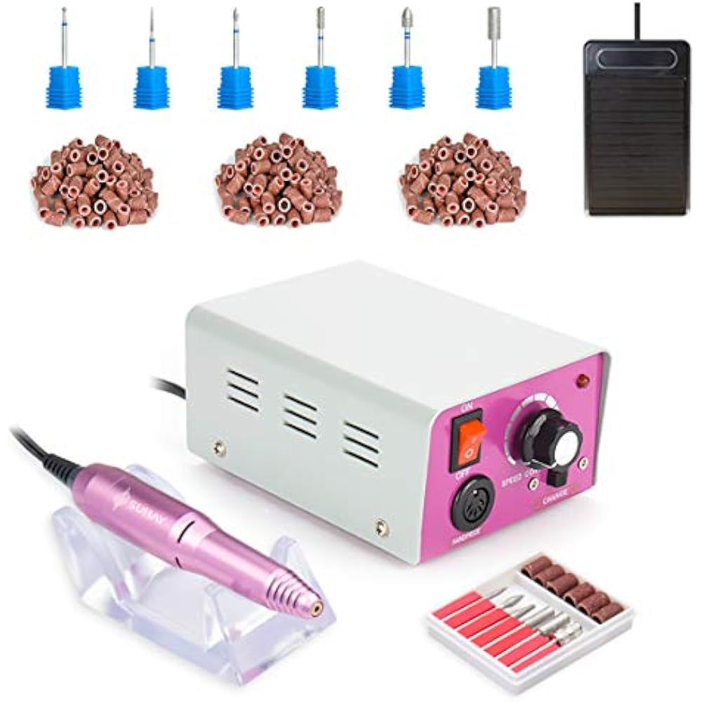 25,000 Rpm Professional Electric Nail Drill File Kit, Finger Toe Care