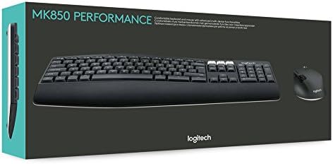 Logitech MK850 Combo Clavier et Souris sans Fil Multidispositifs, 2,4 GHz/Bluetooth, Structure Courbée, Souris sans FIl, 12 Boutons Programables, Batterie Longue Durée 3 Ans, PC/Mac, AZERTY Français