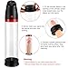 Penis Vacuum Pump,UTIMI Electronic Male Enhancement Penis Growth Pump Sex Toys with 4 Suction Intensities for Stronger Bigger Erections,Water Based Lube Included