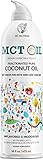 MCT Coconut Oil Spray (16oz)-Unique Intake-Control Spray -Perfect for Keto and Paleo Diet | BPA Free Bottle- Non-GMO | Vegan Friendly | Great in Coffee, Tea, Smoothies & Salads-with