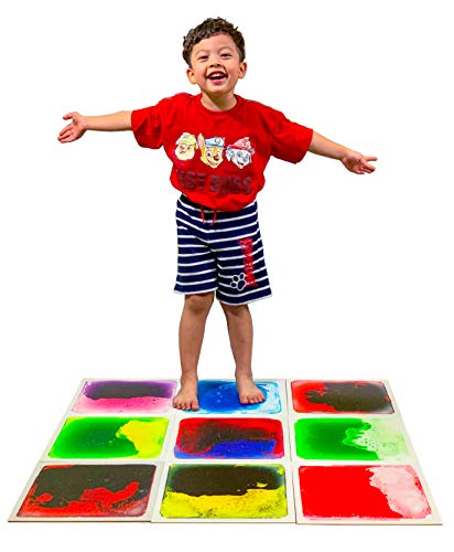 Art3d Liquid Fusion Activity Play Centers for Children, Toddler, Teens, 12" X 12" Pack of 9 Tiles