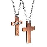 VITEROU Unisex Magnetic Pure Copper Cross Pendant Necklace Pain Relief for Neck Arthritis ,3500 Gauss,22 inches (womens)