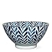 MIYA Japanese Blue and White Fern Design Large Soup or Noodle Bowl