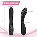 G-Spot Vibrator Rechargeable Dildo 9 Vibrations for Clitoral Vagina Anal Stimulator Waterproof Stimulator Quiet Bendable Massager Ideal Sex Pleasure Toy for Starters, Women, Couples (Black)