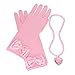 Tiaras and Crowns for Little Girls Princess Wands Gloves Pink Tiara and Necklace Set 4 Ps