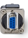 Switchcraft EHDB9FF DB9 Female to Female Panel Mount, Nickel Finish