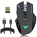 Wired Wireless Gaming Mouse, VersionTECH. W100 2400DPI Rechargeable Laser Gaming Mouse with 3 Led Lights, 8 Buttons, 4 Adjustable DPI Levels for PC and Mac