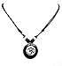 Sanskrit Symbol Yoga Charm Om Symbol Luminous Necklace Hemp Hawaiian Circle Ohm Om Yoga Buddha Pendant Necklace