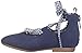 OshKosh B'Gosh Girls' Bianca Lace-up Ballet Flat, Navy, 9 M US Toddler