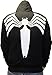 Spider-Man Venom Legs Logo Black Adult Hooded Sweatshirt Hoodie Jacket (Adult Medium)
