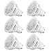 GU10 LED Bulb 75W Equivalent, Kohree 7.5W Dimmable Led Light Bulbs, Recessed Light, 550lm, CRI 80+, 3000K Soft White, 40° Beam Angle, UL Listed, ENERGY STAR, Pack of 6