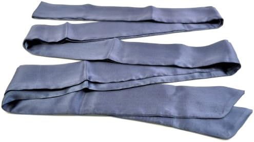 Fantasy 13 Foot Silk Restraint Sash | 100% Pure Silk | 13? Length | Choose From Black, Red, Grey or Ivory (Grey)