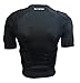 EliteTek Padded Compression Shirt - CPS14 - Youth and Adult Sizes (Black, Adult M)