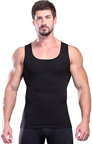 TiTARR Strong Men Body Shaper Compression Shirt T Slimming Tank Top Tummy Undershirt