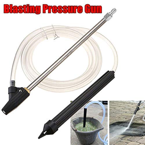 Sand Blaster Wet Blasting Washer Sandblasting Kit, High Pressure Washer Accessories Sandblasting Device Kit 1/4 High Pressure Accessories Easy to Carry and Use