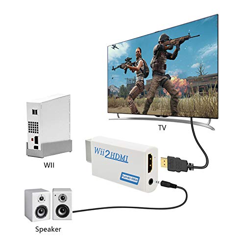 image for Wii to HDMI Converter for Full HD Device,Hanstend Wii HDMI Adapter wit