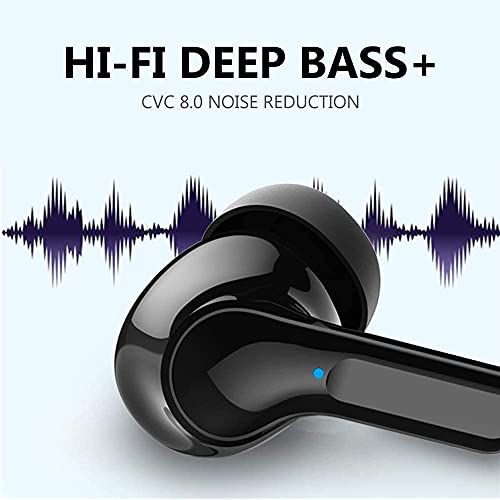 MuGo Wireless Earbuds, Bluetooth Headphones with Premium Sound Quality 8H Playtime, IP7 Waterproof Bluetooth Earbuds, Ultra-Lightweight, Built-in Mic, Touch Control Noise Cancelling in-Ear Earbuds