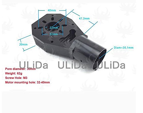 CNC Tube Motor Mount Kit Parts D30 30mm for Agricultural UAV Plane Multicopter