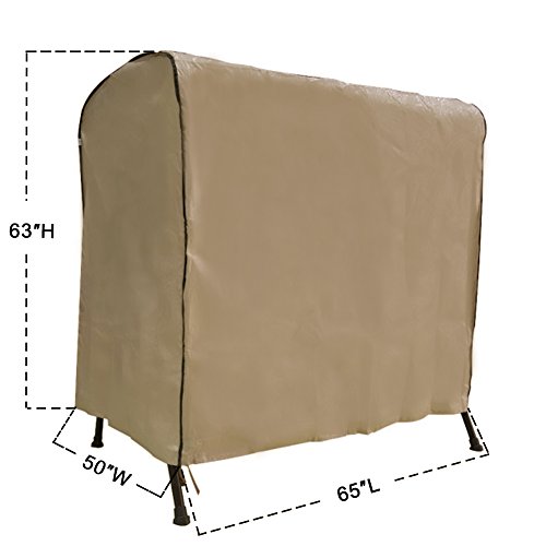 Abba Patio Swing Cover, Outdoor 2Person Seater Hammock Swing Glider